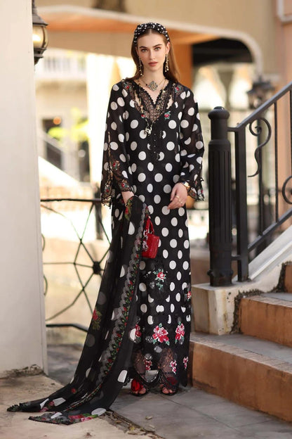 Noor By Saadia Lawn embroidered 3 pcs