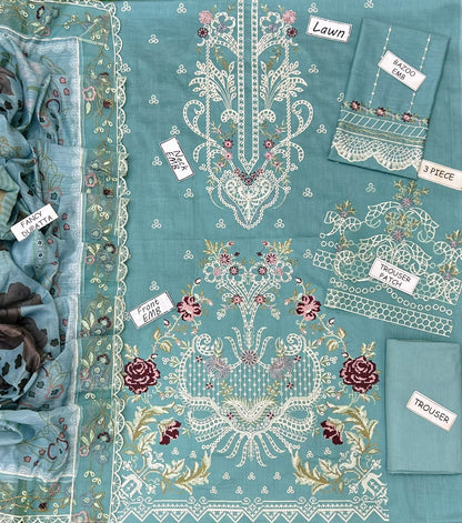 Sobia Nazir Lawn Embroidered 3 pcs