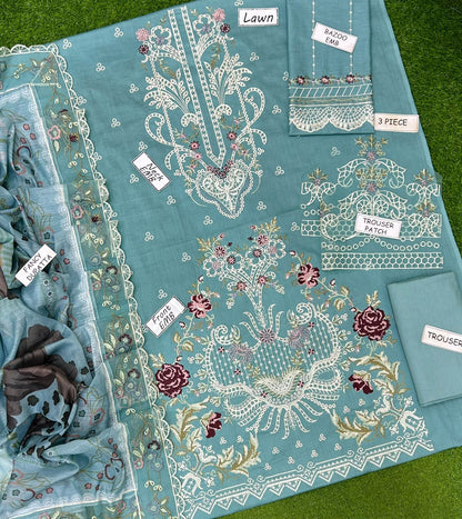 Sobia Nazir Lawn Embroidered 3 pcs
