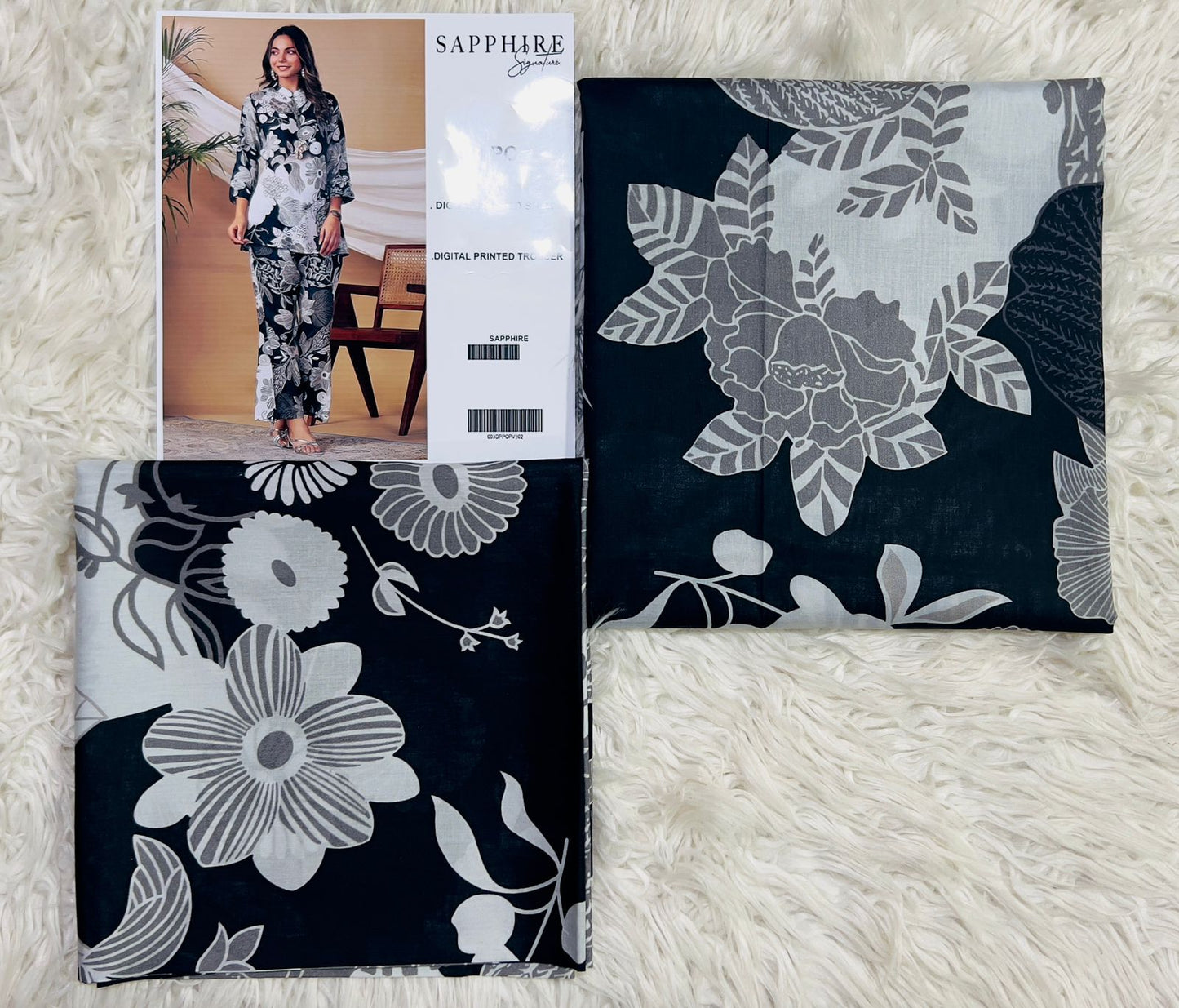 SAPPHIRE PRINTS LAWN 2 PCS