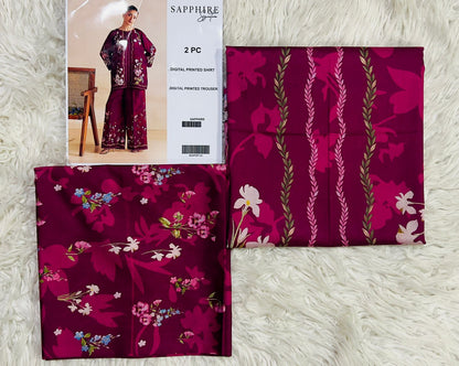 SAPPHIRE PRINTS LAWN 2 PCS