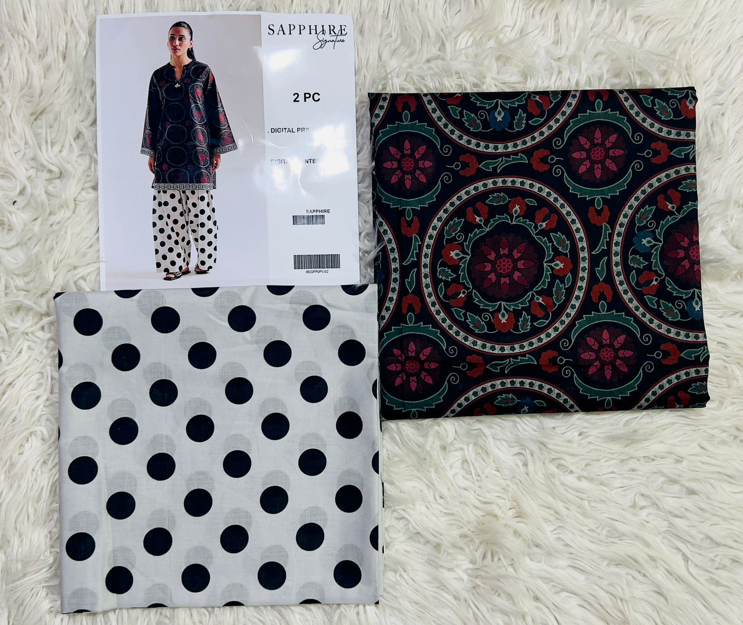 SAPPHIRE PRINTS LAWN 2 PCS