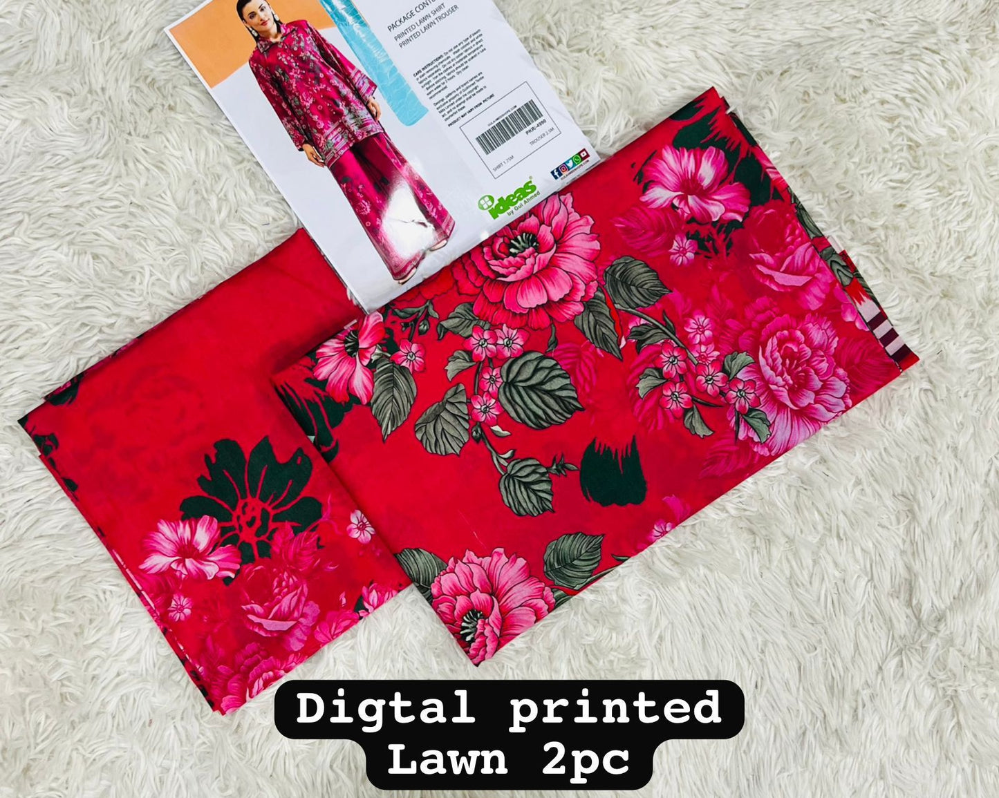 SAPPHIRE PRINTS LAWN 2 PCS