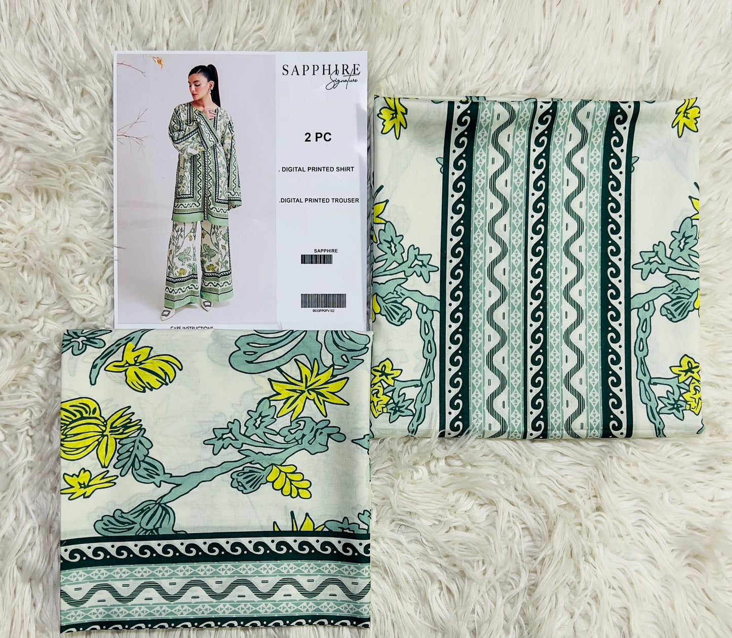 SAPPHIRE PRINTS LAWN 2 PCS