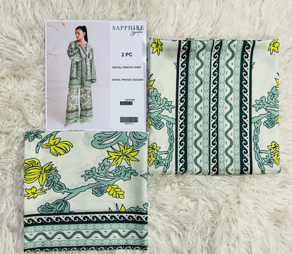 SAPPHIRE PRINTS LAWN 2 PCS