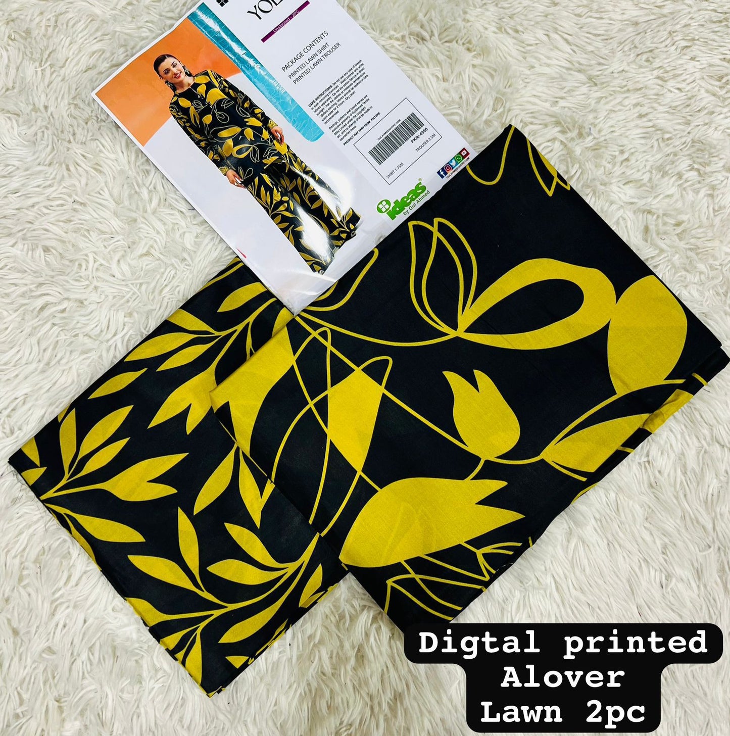 SAPPHIRE PRINTS LAWN 2 PCS