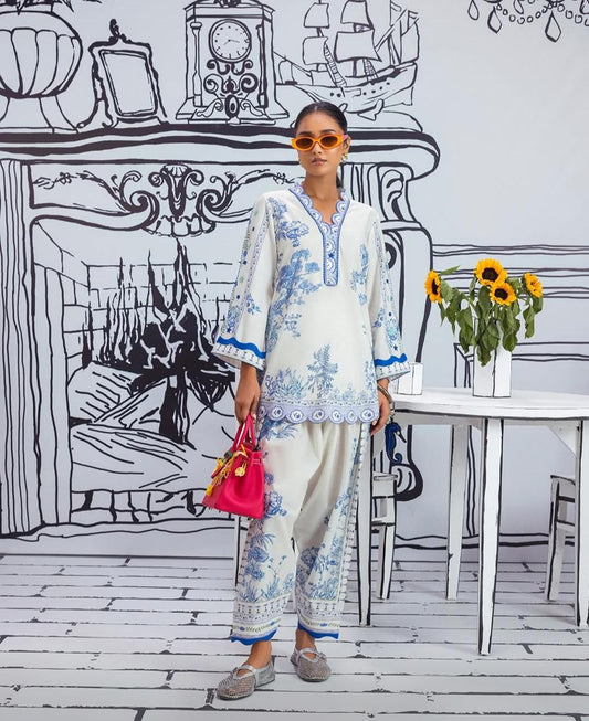 SAPPHIRE PRINTS LAWN 2 PCS