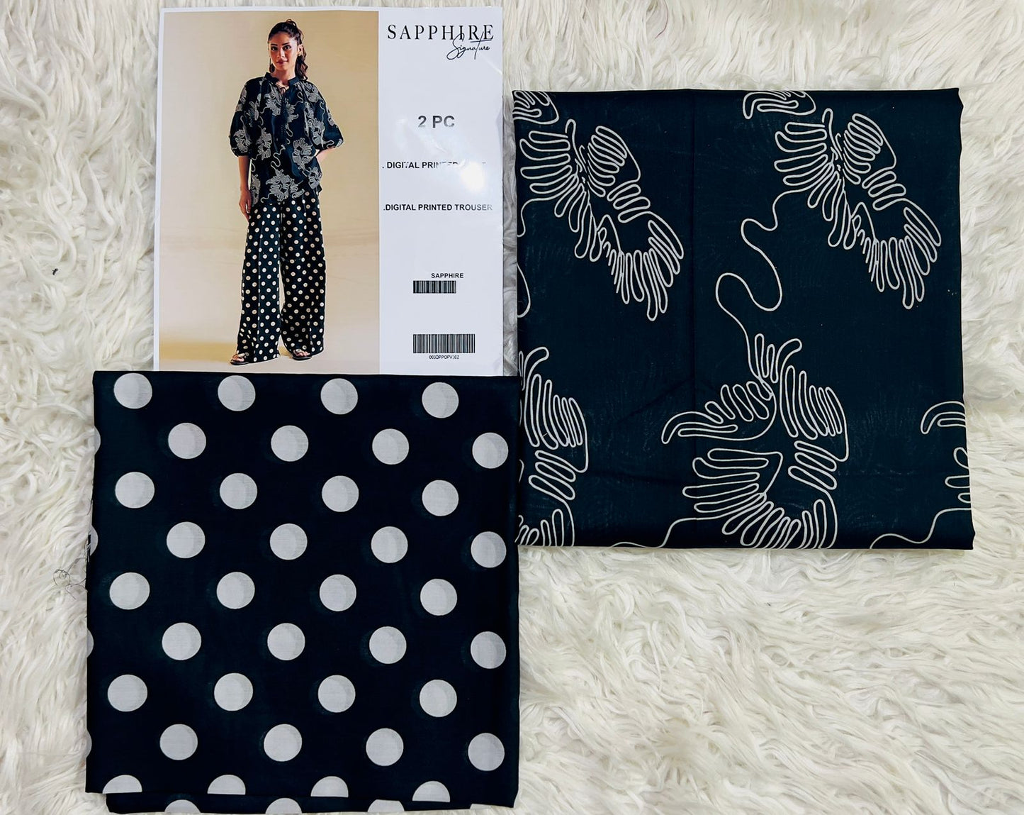 SAPPHIRE PRINTS LAWN 2 PCS
