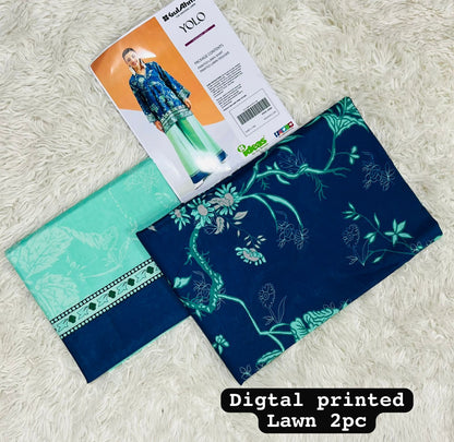 SAPPHIRE PRINTS LAWN 2 PCS