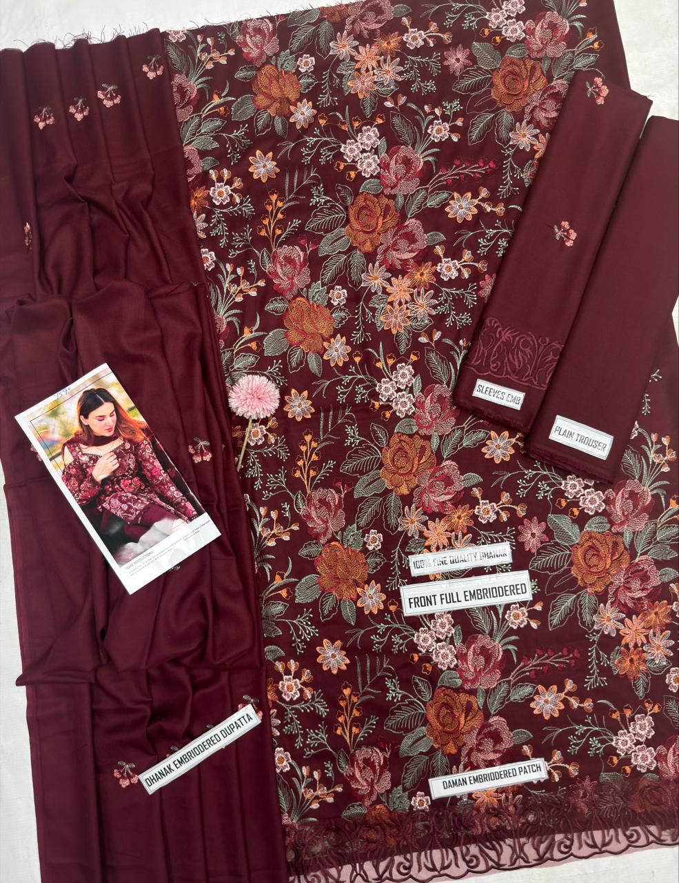 Bareeze DHANAK EMBROIDERED 3PCS