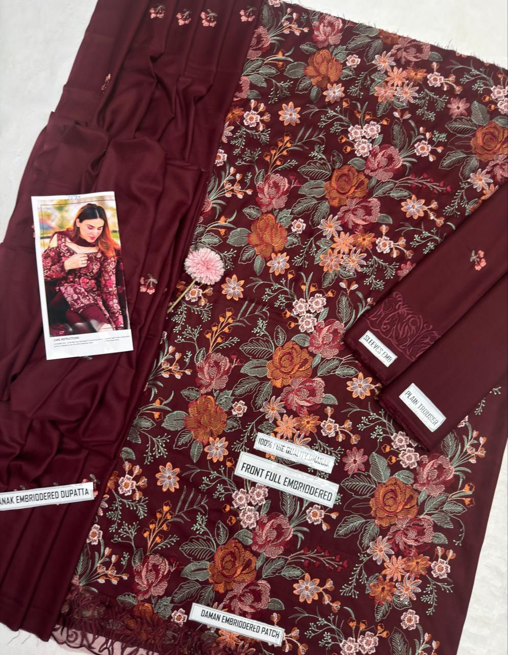Bareeze DHANAK EMBROIDERED 3PCS