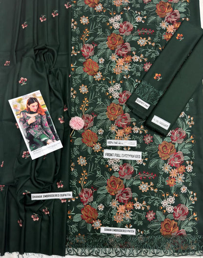 Bareeze DHANAK EMBROIDERED 3PCS