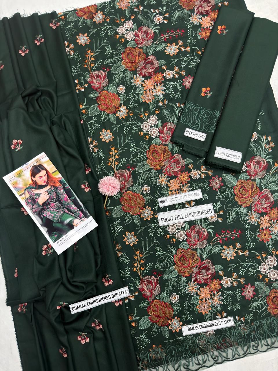 Bareeze DHANAK EMBROIDERED 3PCS