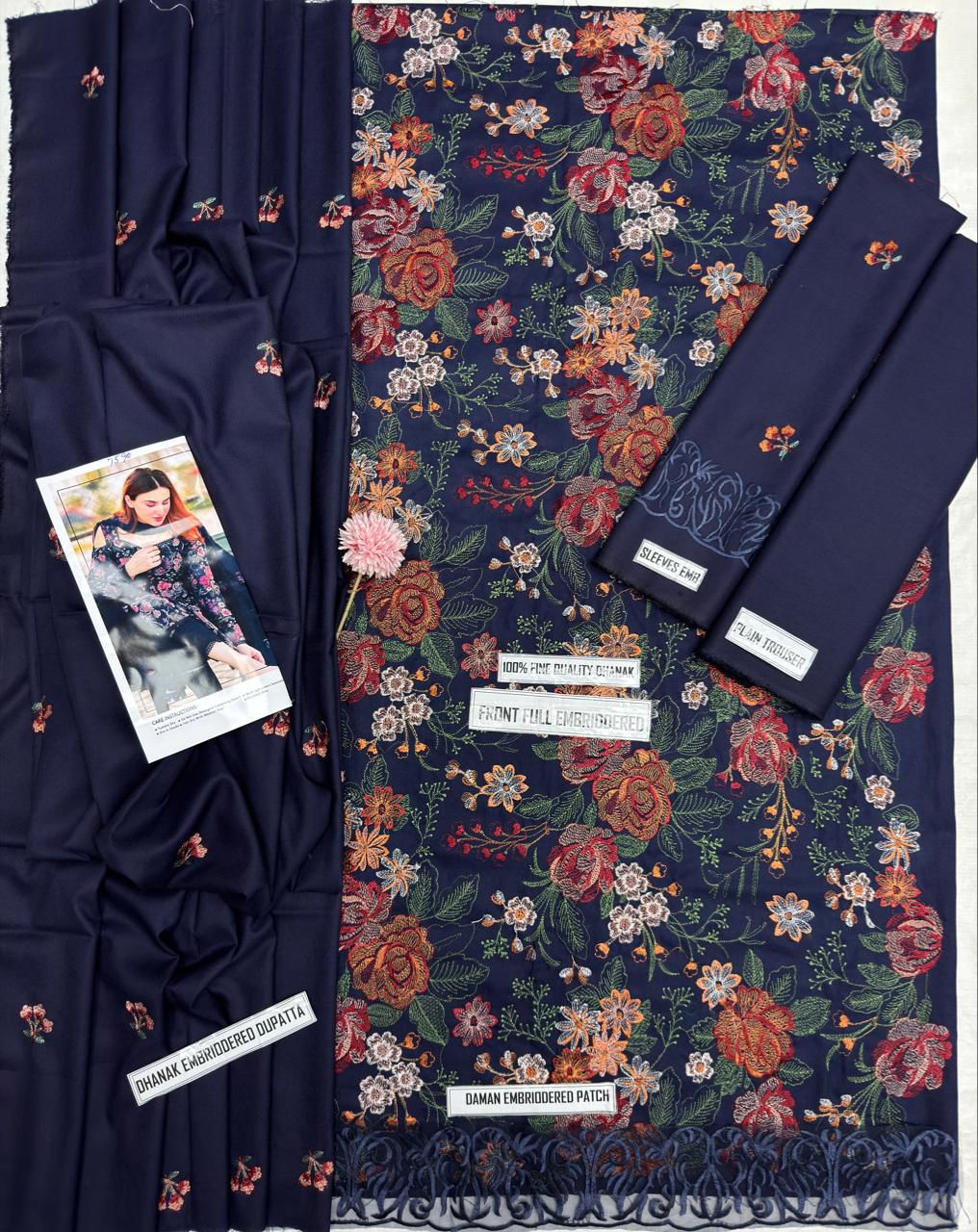 Bareeze DHANAK EMBROIDERED 3PCS