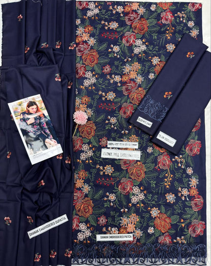 Bareeze DHANAK EMBROIDERED 3PCS