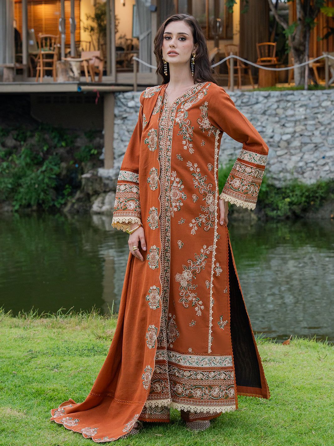BATIK DHANAK EMBROIDERED 3PCS