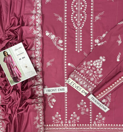 Cross Stitch Premium Dhanak Embroidered 3 PCS