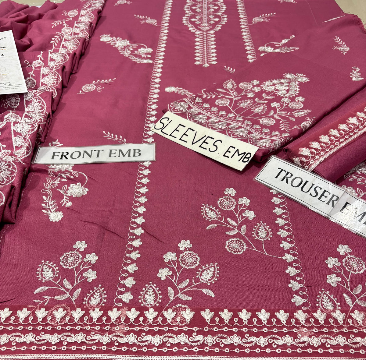 Cross Stitch Premium Dhanak Embroidered 3 PCS