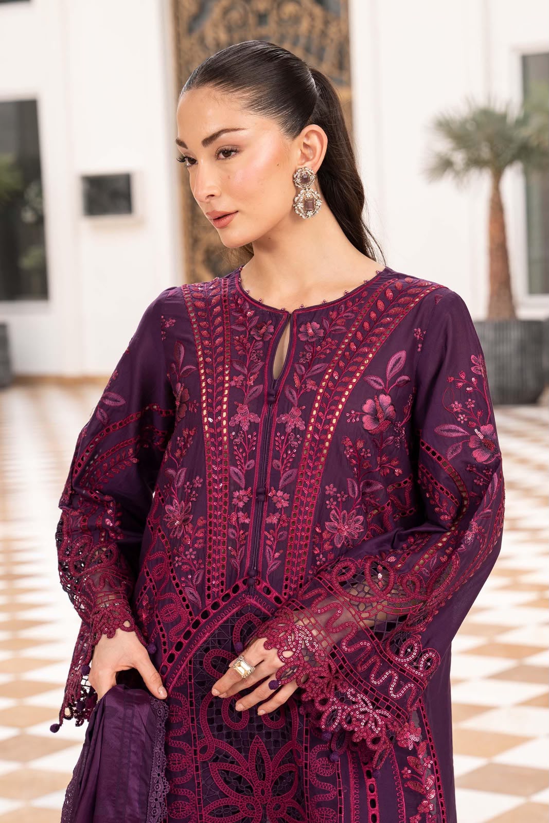 MARIA.B Premium Dhanak Embroidered 3 PCS