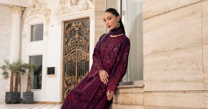 MARIA.B Premium Dhanak Embroidered 3 PCS