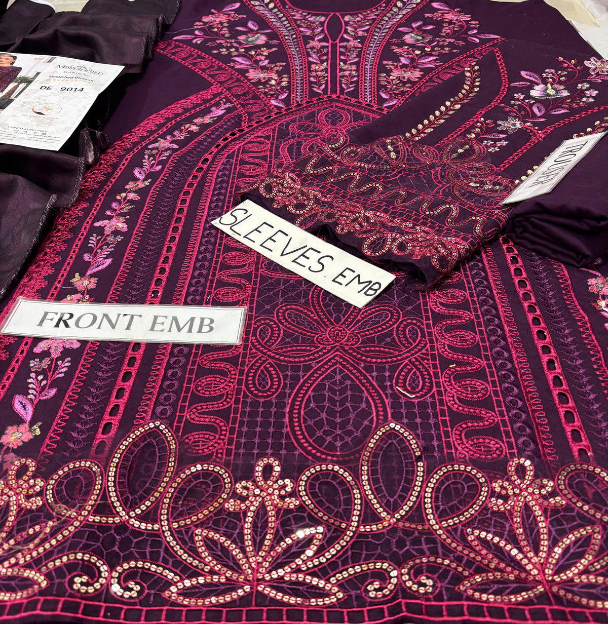 MARIA.B Premium Dhanak Embroidered 3 PCS