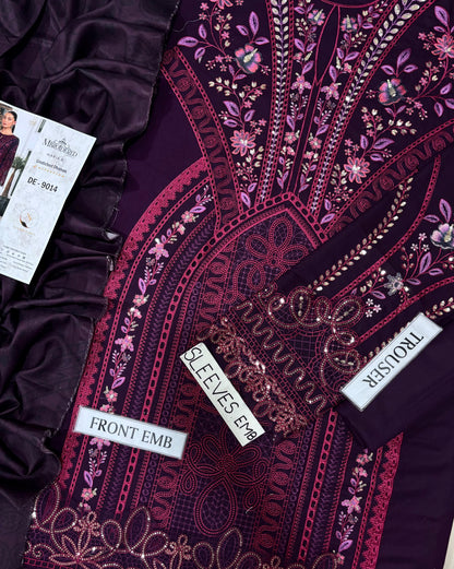 MARIA.B Premium Dhanak Embroidered 3 PCS