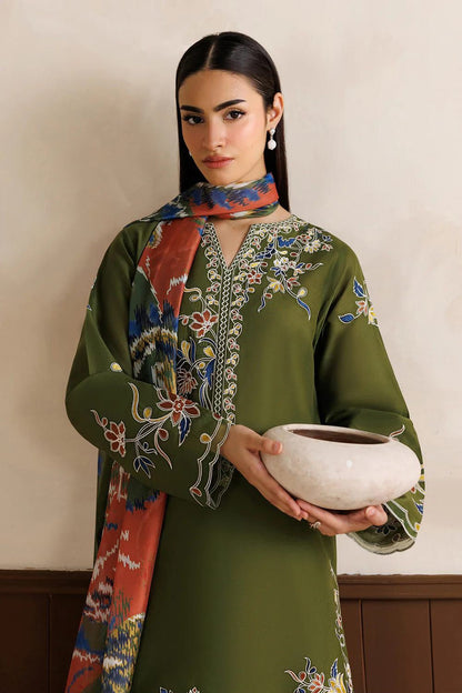 BAROOQUE Premium Dhanak Embroidered 3PCS