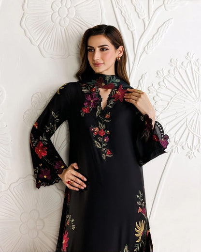 IZNIK Dhanak Embroidered 3PC Suit