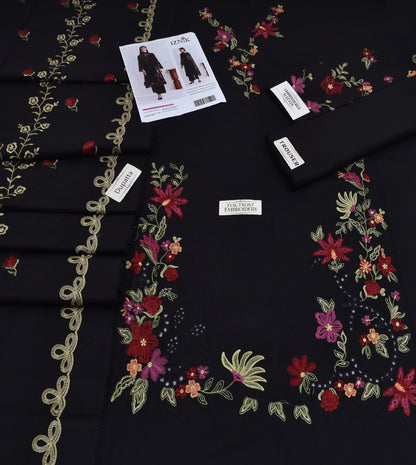 IZNIK Dhanak Embroidered 3PC Suit