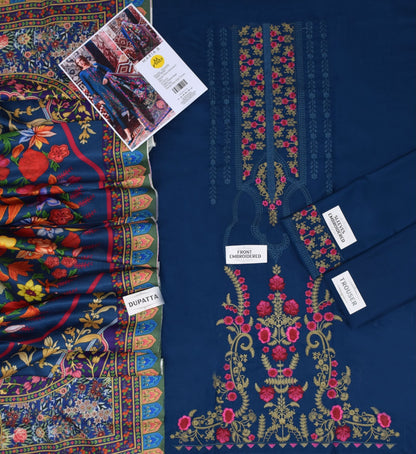 Maria B DHANAK  EMBROIDERED 3 PCS
