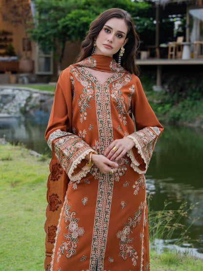 BATIK  DHANAK   EMBROIDERED 3PCS