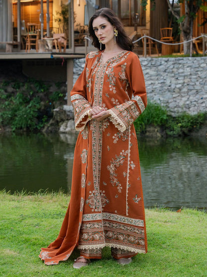 BATIK  DHANAK   EMBROIDERED 3PCS