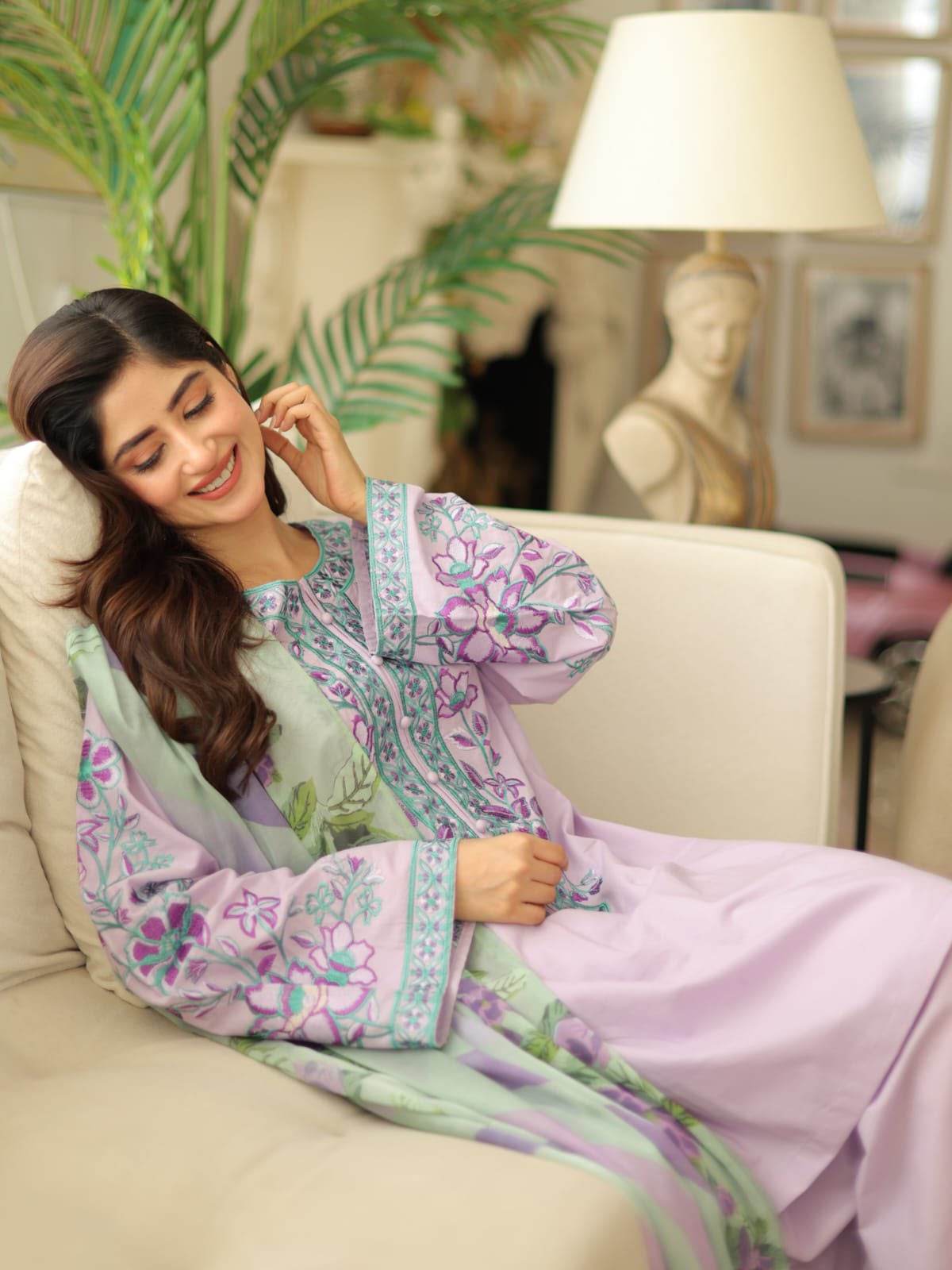 SAPPHIRE DHANAK EMBROIDERED 3PCS