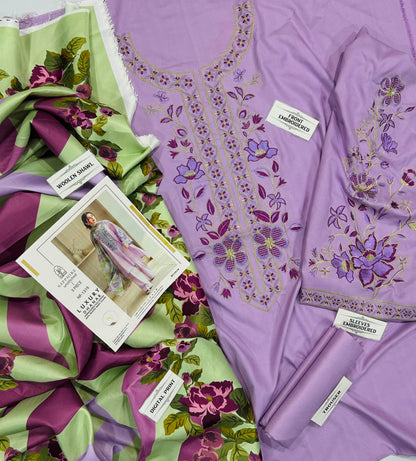 SAPPHIRE DHANAK EMBROIDERED 3PCS