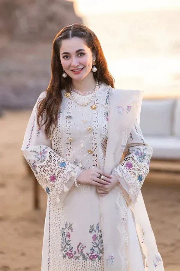 QALAMKAR  DHANAK EMBROIDERED 3PCS
