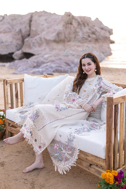 QALAMKAR  DHANAK EMBROIDERED 3PCS