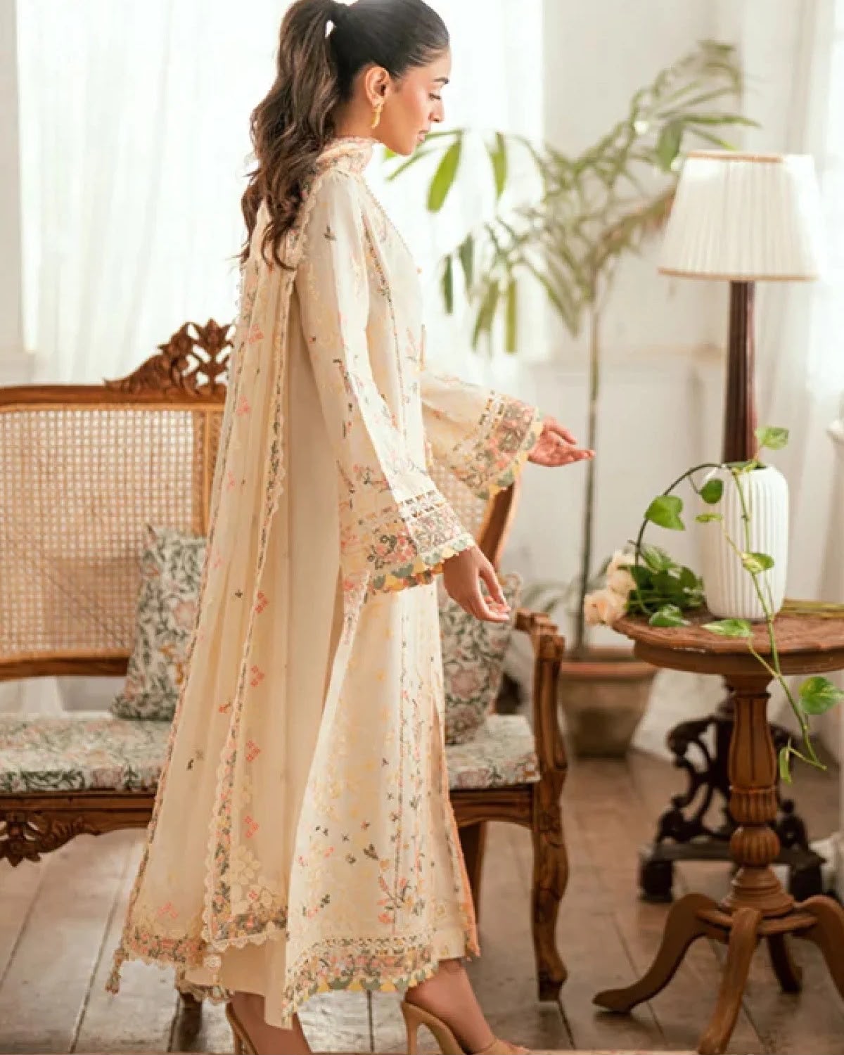 COCO BY ZARASHAHJAHAN DHANAK EMBROIDERED 3 PIECE DZ