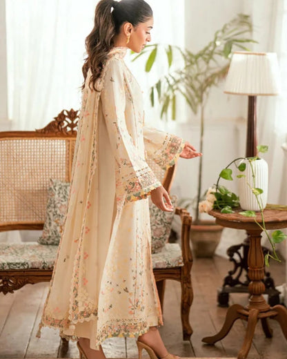 COCO BY ZARASHAHJAHAN DHANAK EMBROIDERED 3 PIECE DZ