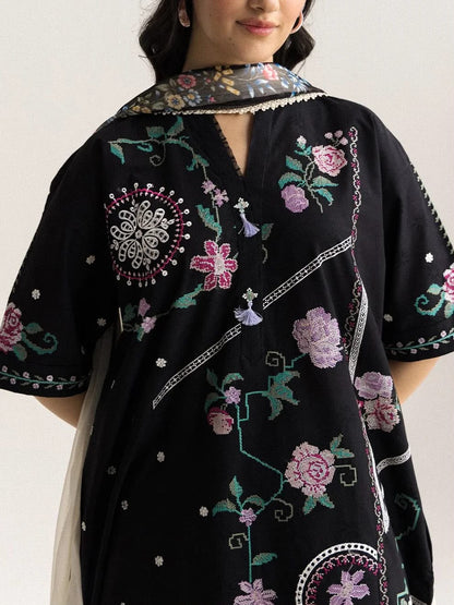 ZARA SHAH JAHAN DHANAK  EMBROIDERED 3PCS