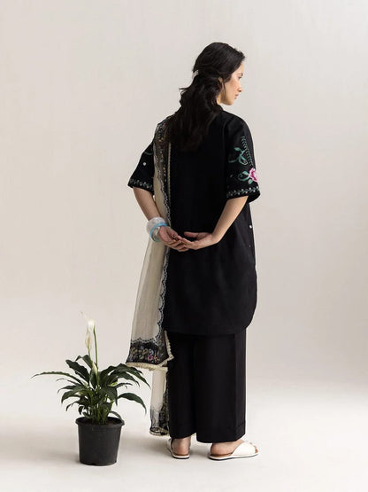 ZARA SHAH JAHAN DHANAK  EMBROIDERED 3PCS