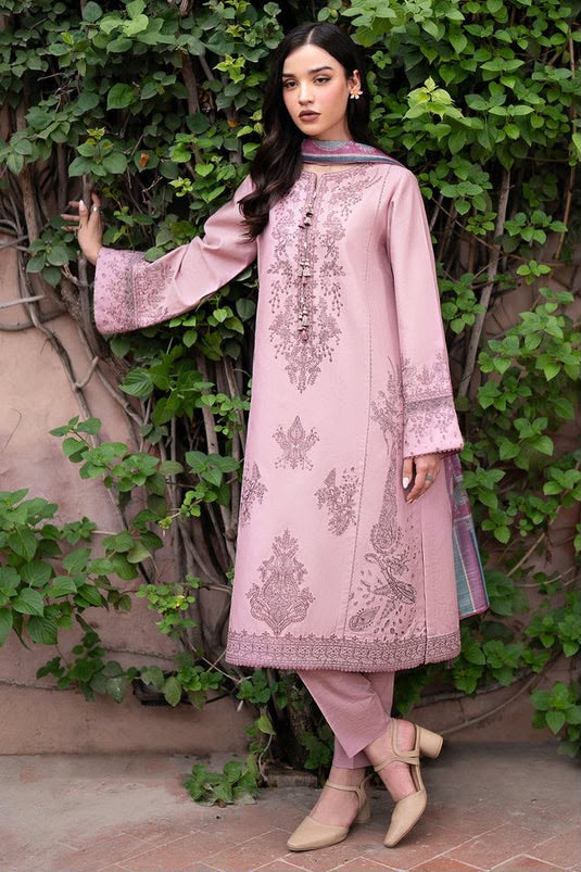 JAZMIN  DHANAK  EMBROIDERED 3 PCS