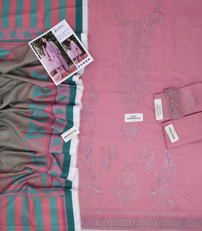 JAZMIN  DHANAK  EMBROIDERED 3 PCS