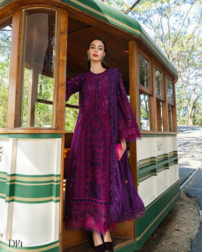 MARIA B  DHANAK EMBROIDERED 3PCS