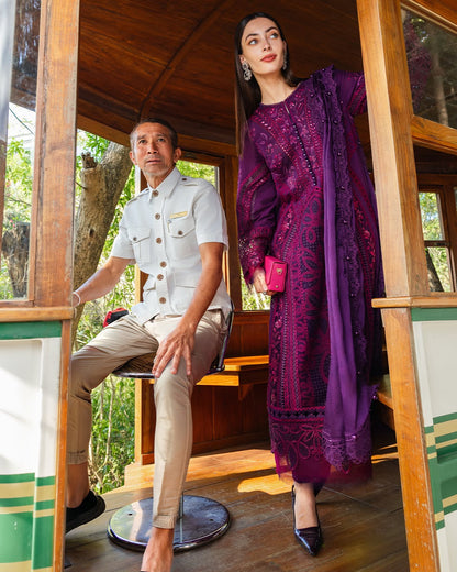 MARIA B  DHANAK EMBROIDERED 3PCS