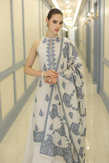 BAREEZE  DHANAK EMBROIDERED 3PCS