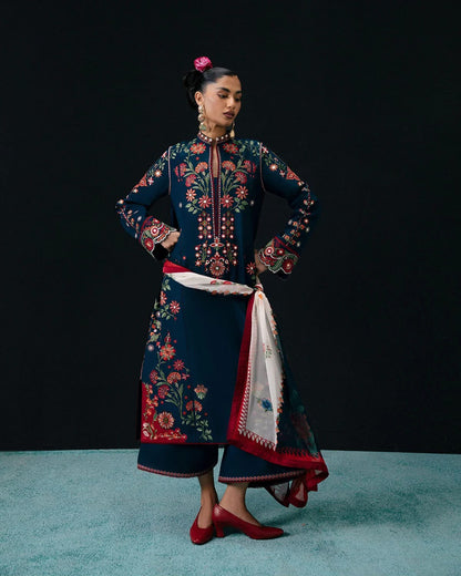 HUSSAIN REHAR  DHANAK  EMBROIDERED 3 PCS