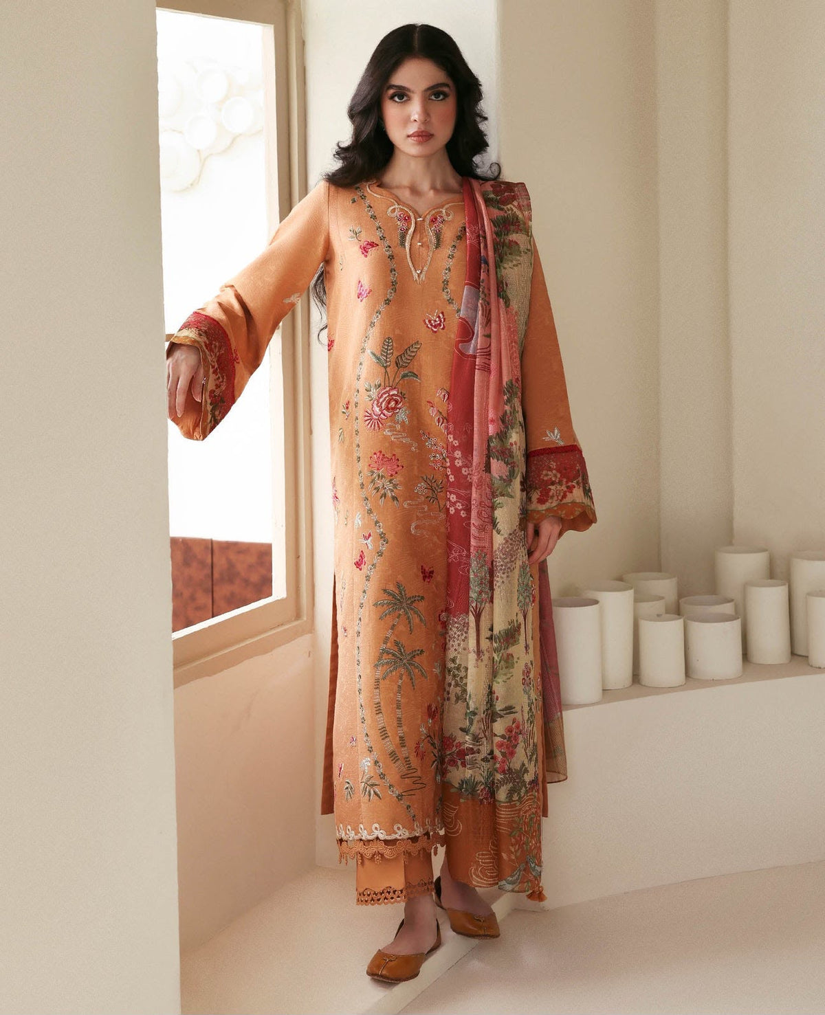 REPUBLIC Dhanak Embroidered 3 PCS