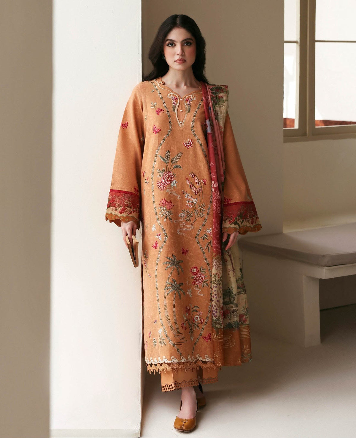 REPUBLIC Dhanak Embroidered 3 PCS