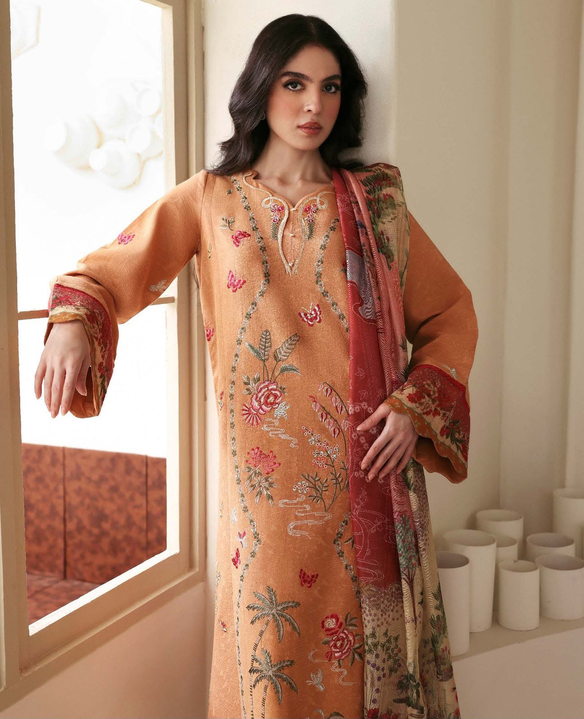 REPUBLIC Dhanak Embroidered 3 PCS