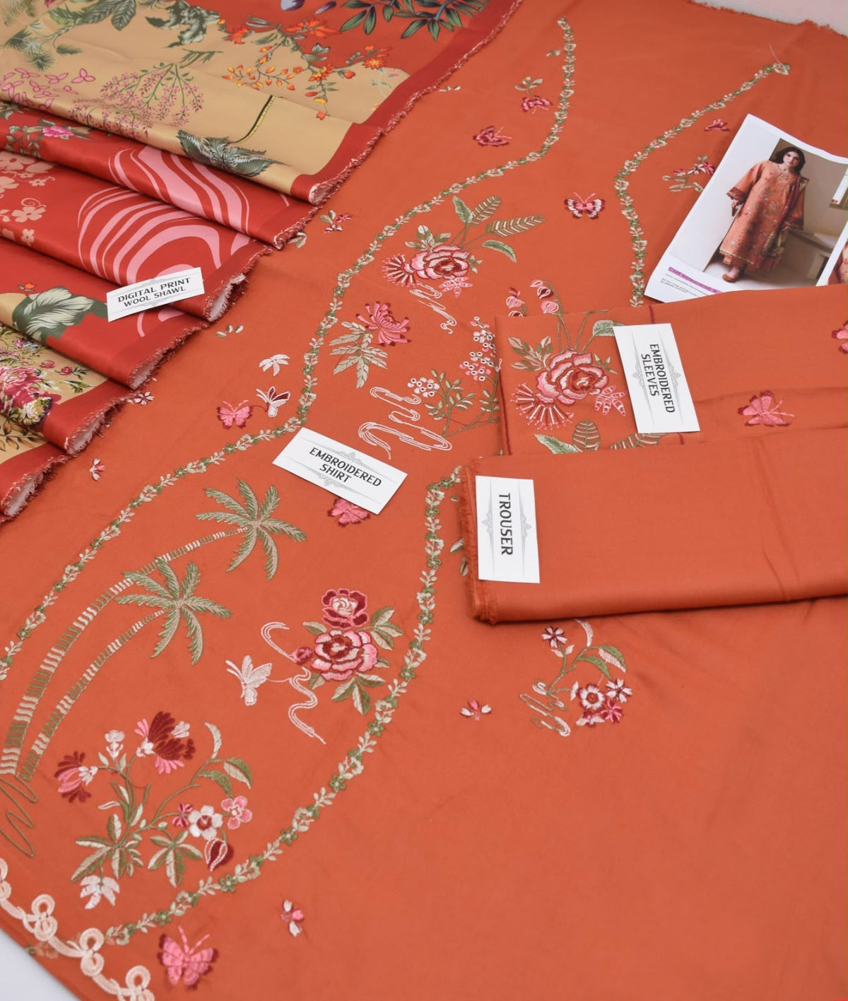 REPUBLIC Dhanak Embroidered 3 PCS